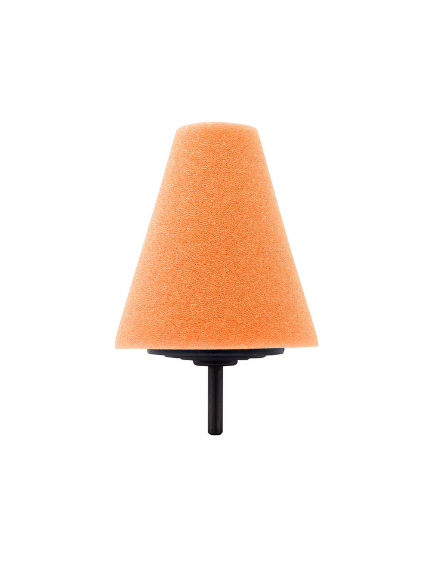 3-1/2" Medium Cut Polishing Cone - Orange