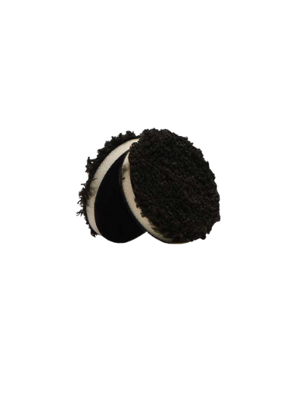 BUFF & SHINE: BLACK MICROFIBER FINISHING PAD (3″ x .375″)